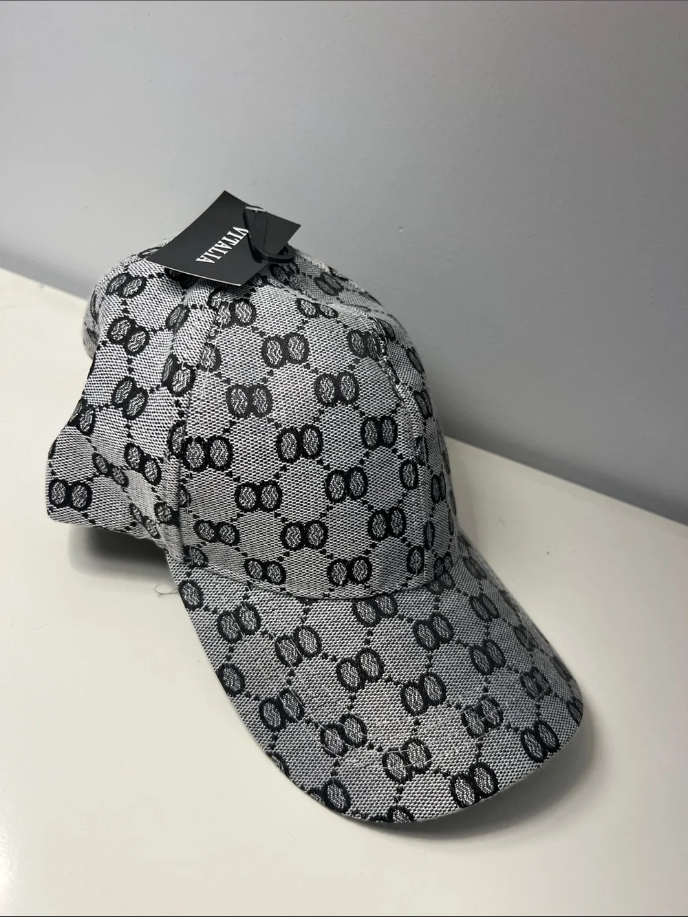 2/$7 Faux Gucci pattern baseball cap NWT